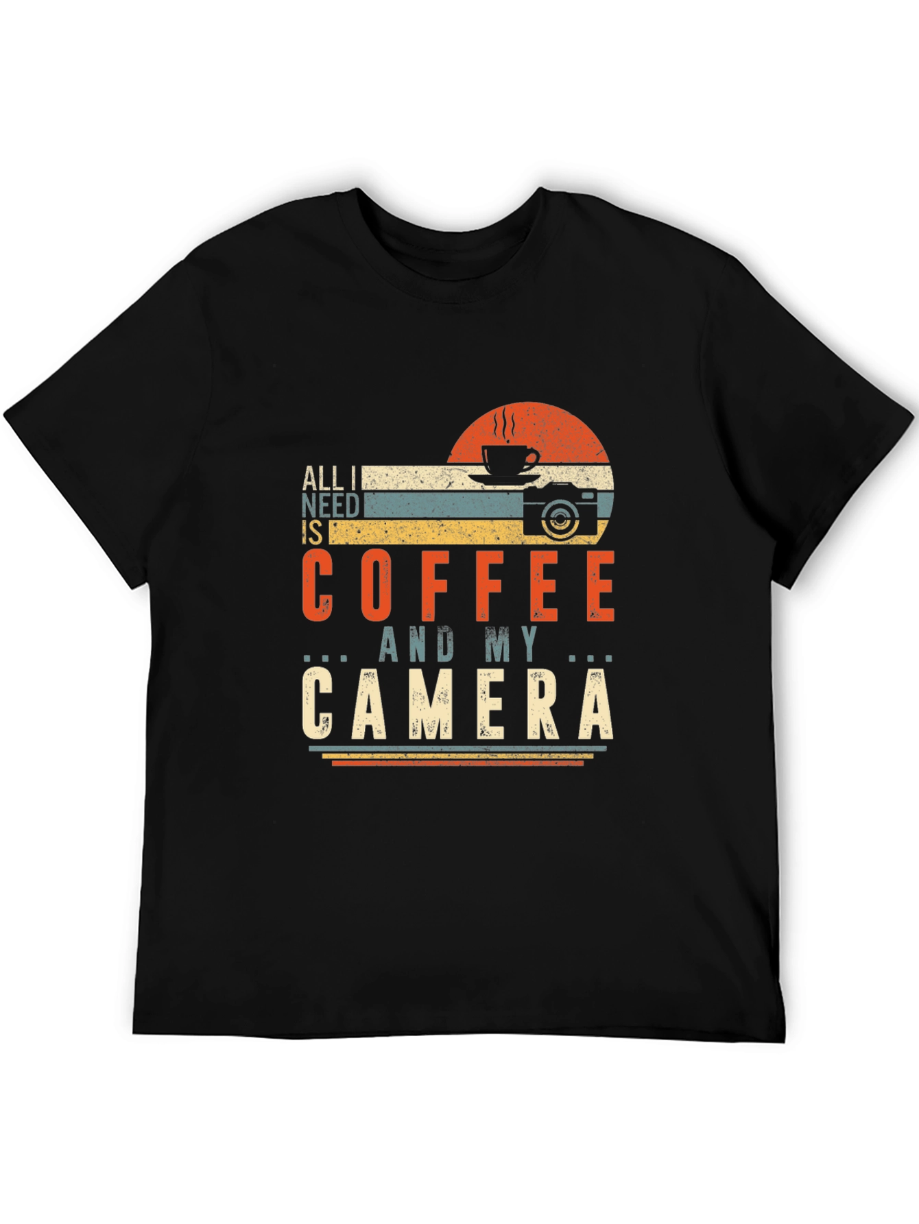 Coffee and Camera Graphic Tee - Photographer Gift