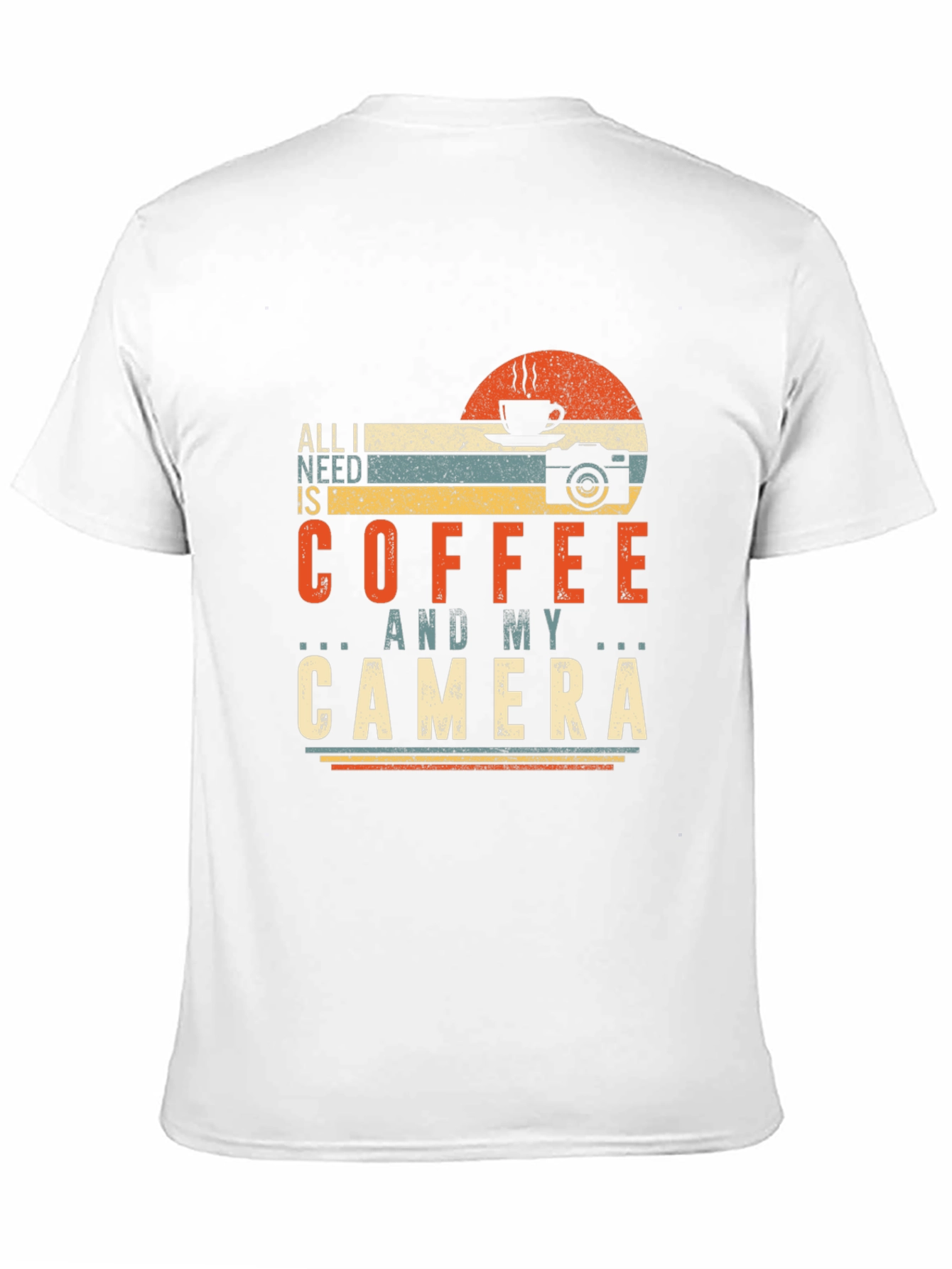 Coffee and Camera Graphic Tee - Photographer Gift