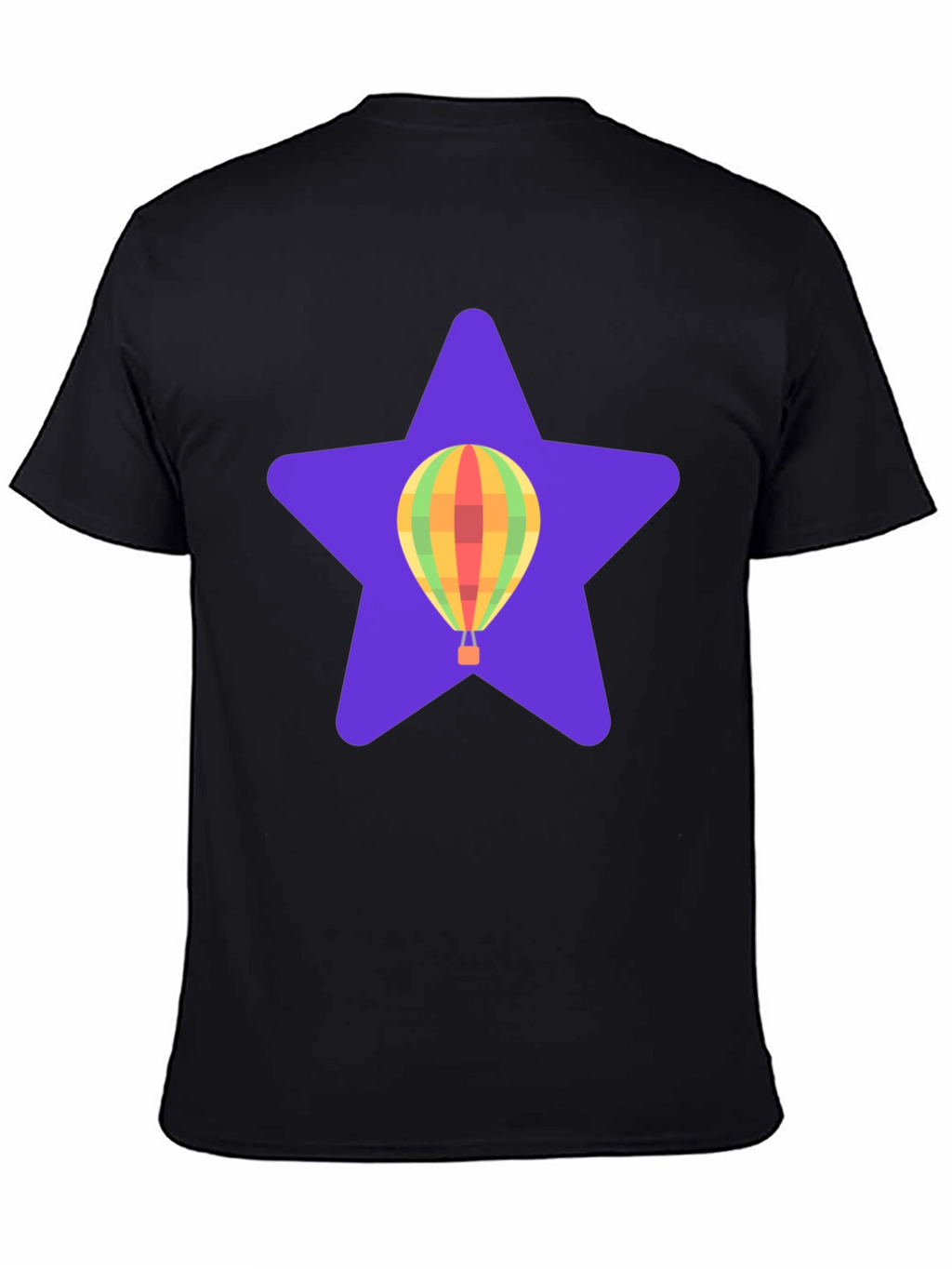 Hot Air Balloon Star Graphic T-Shirt