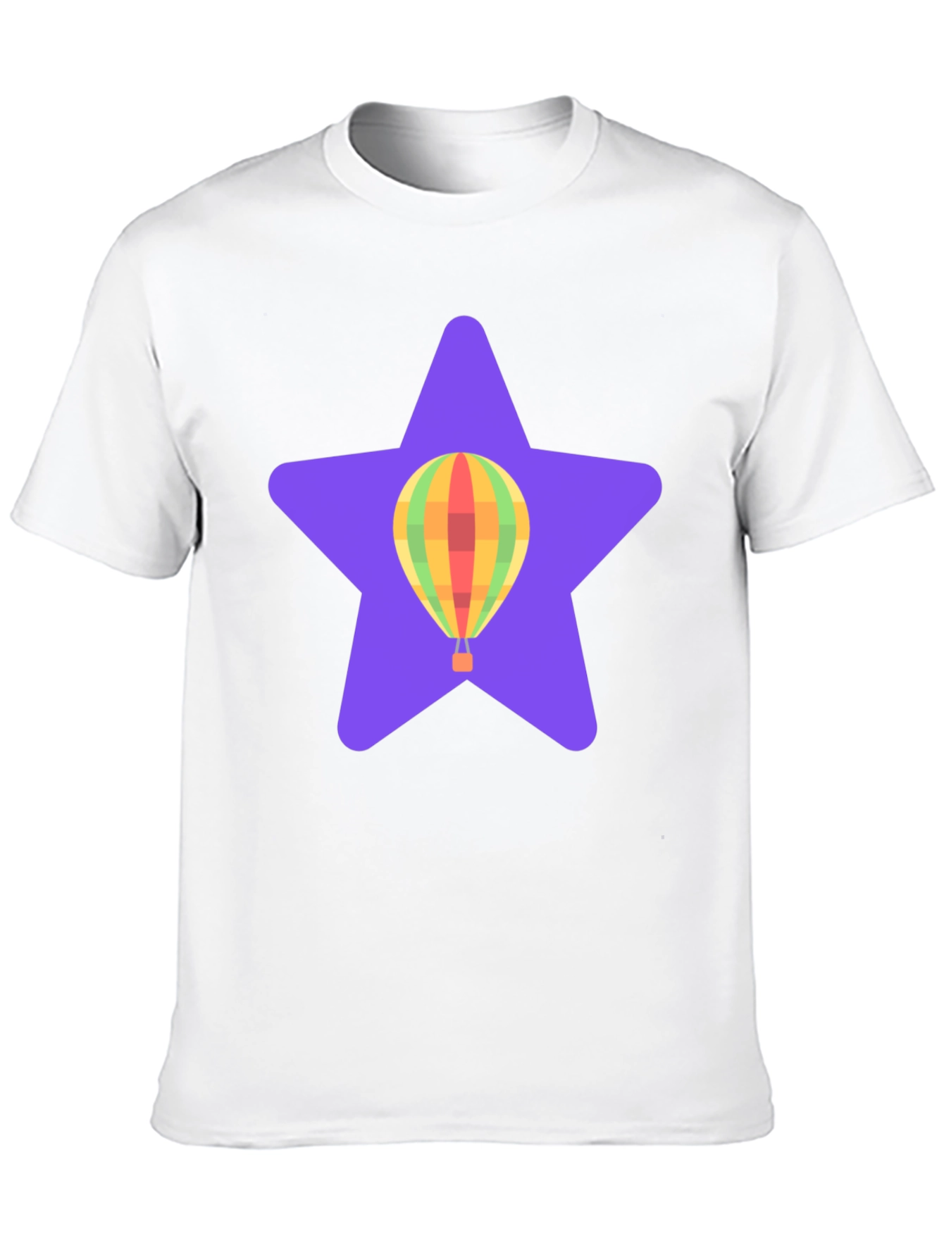 Hot Air Balloon Star Graphic T-Shirt