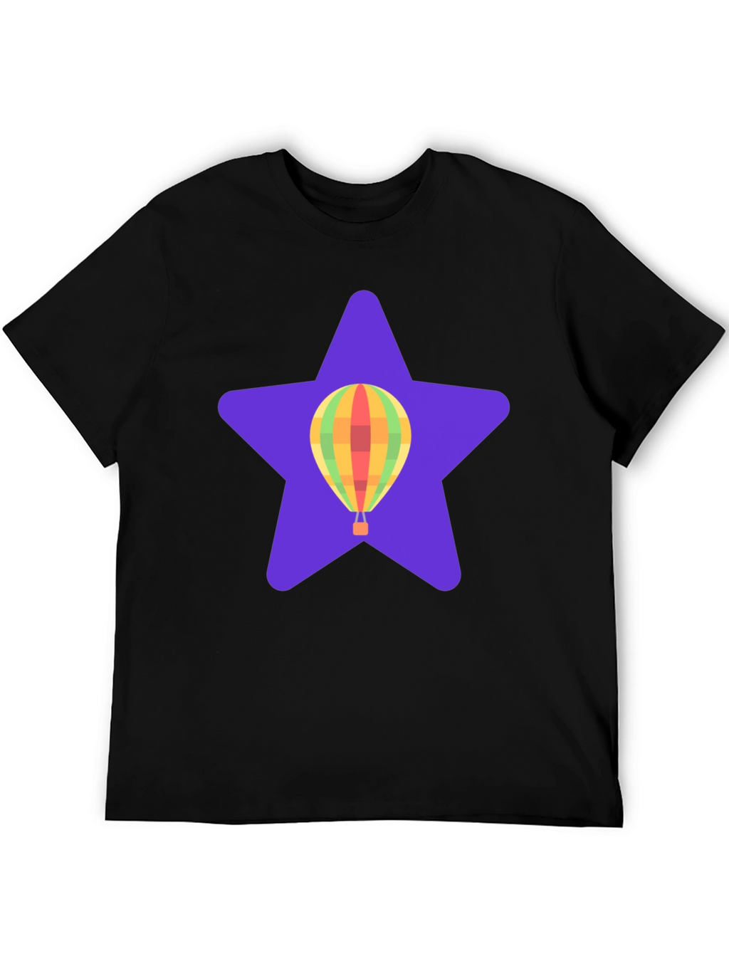 Hot Air Balloon Star Graphic T-Shirt