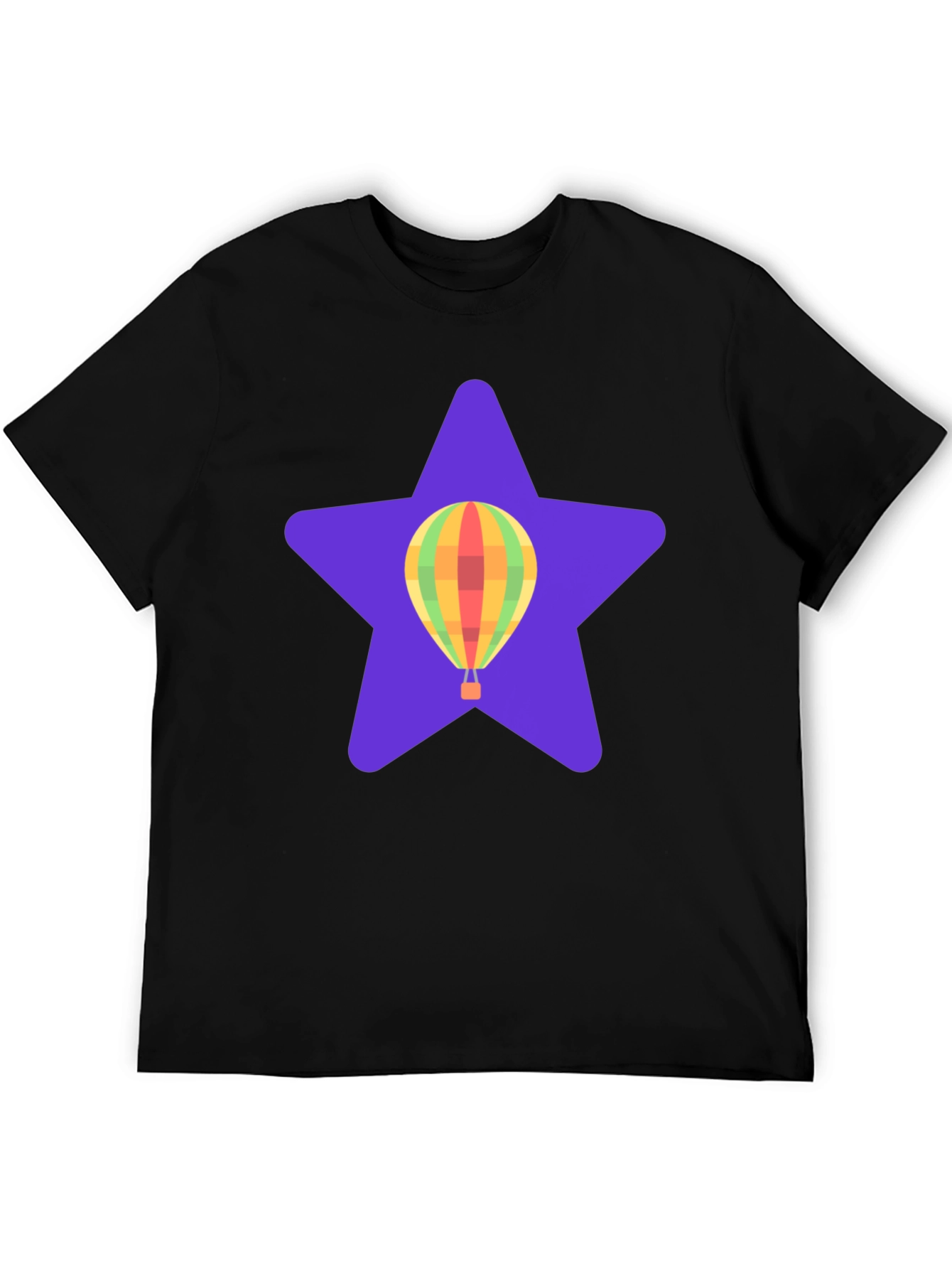 Hot Air Balloon Star Graphic T-Shirt