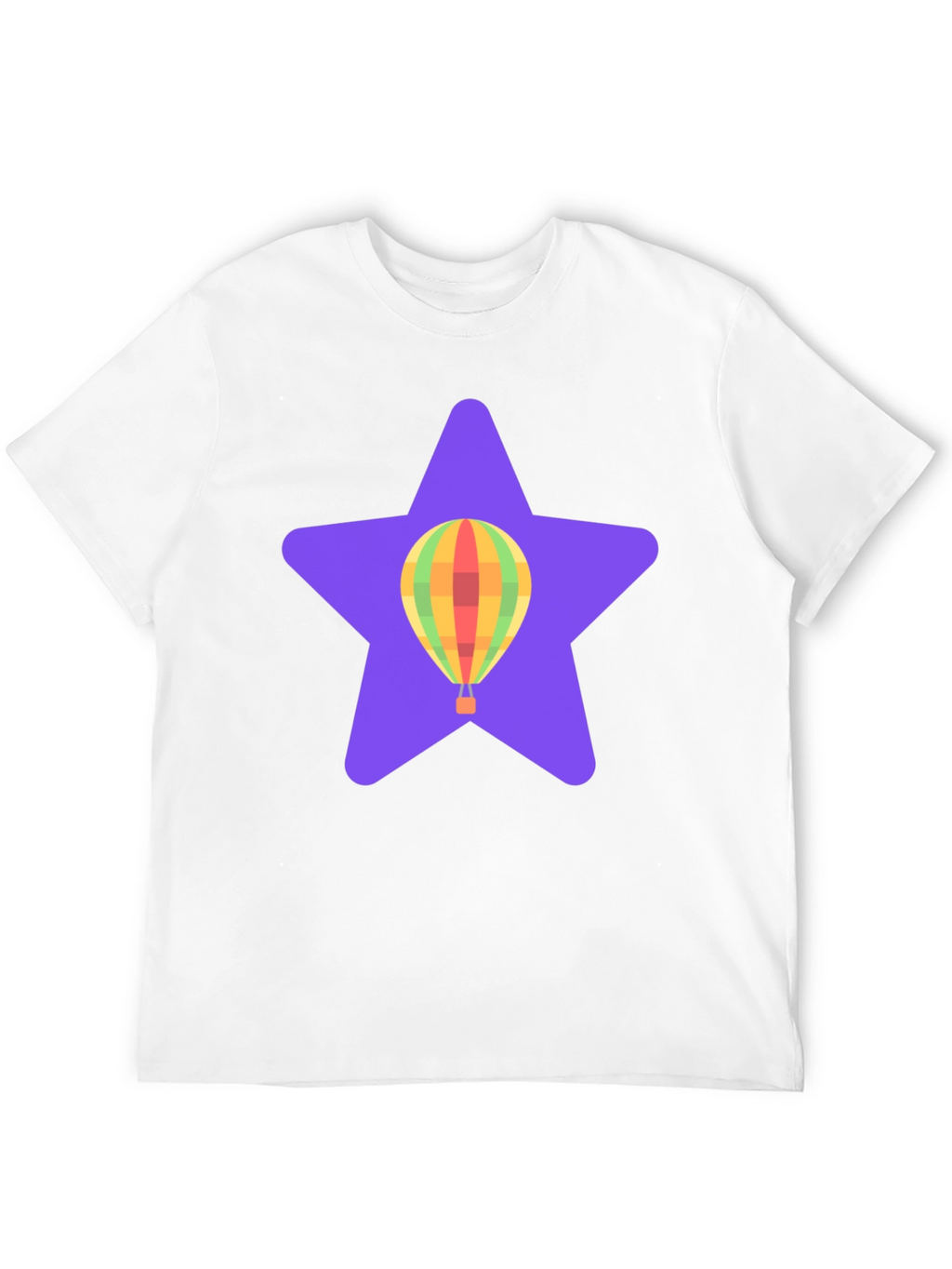 Hot Air Balloon Star Graphic T-Shirt