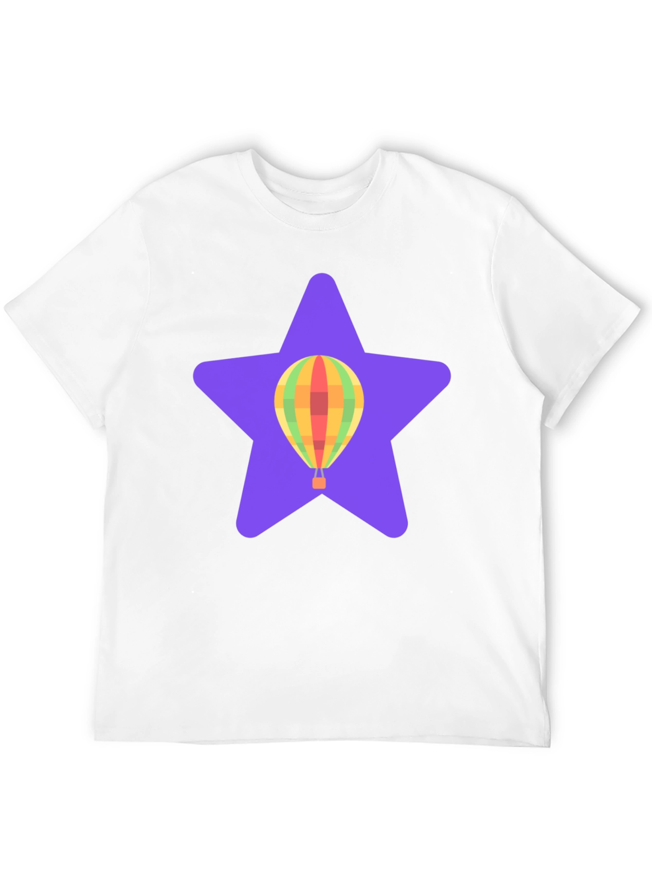 Hot Air Balloon Star Graphic T-Shirt