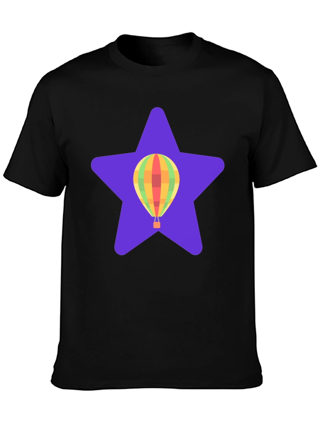 Hot Air Balloon Star Graphic T-Shirt