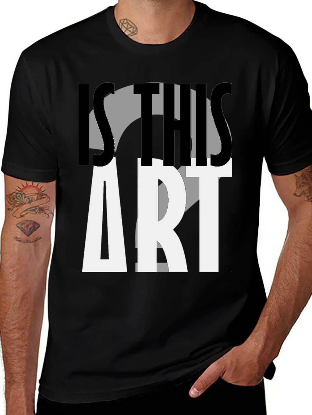 Is This Art? Graphic Print T-Shirt