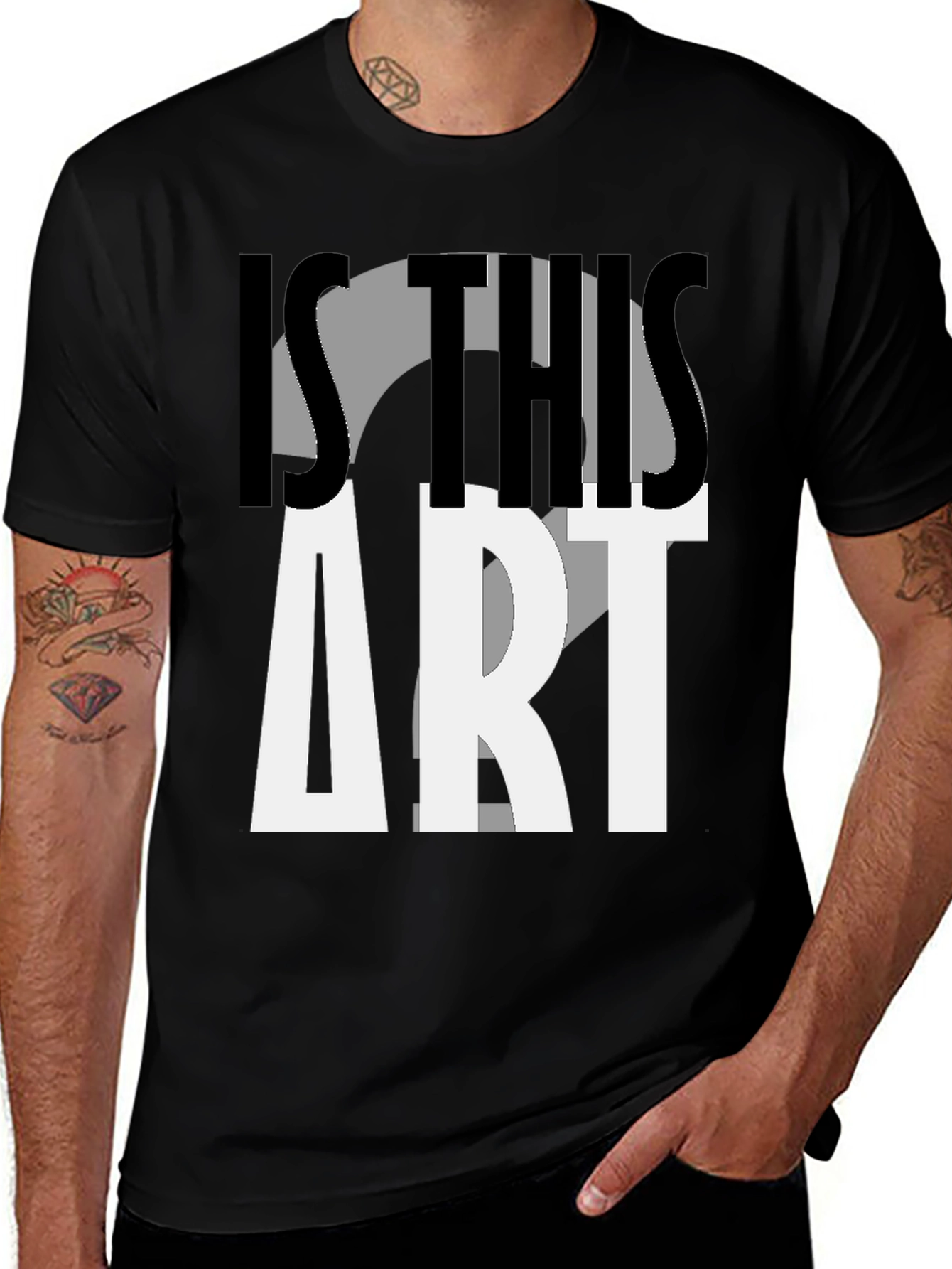 Is This Art? Graphic Print T-Shirt