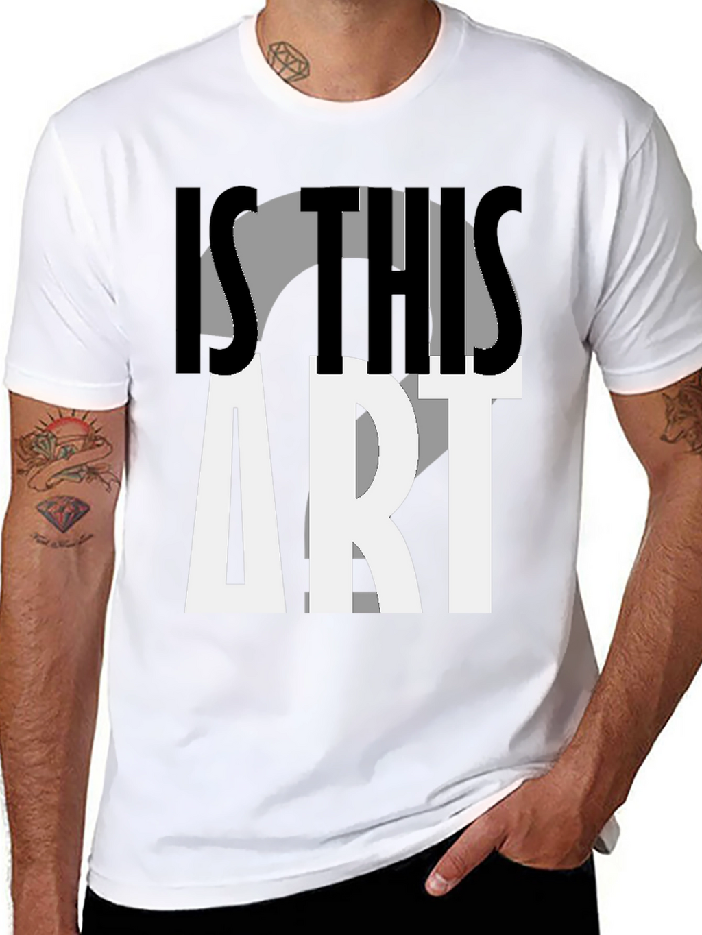 Is This Art? Graphic Print T-Shirt