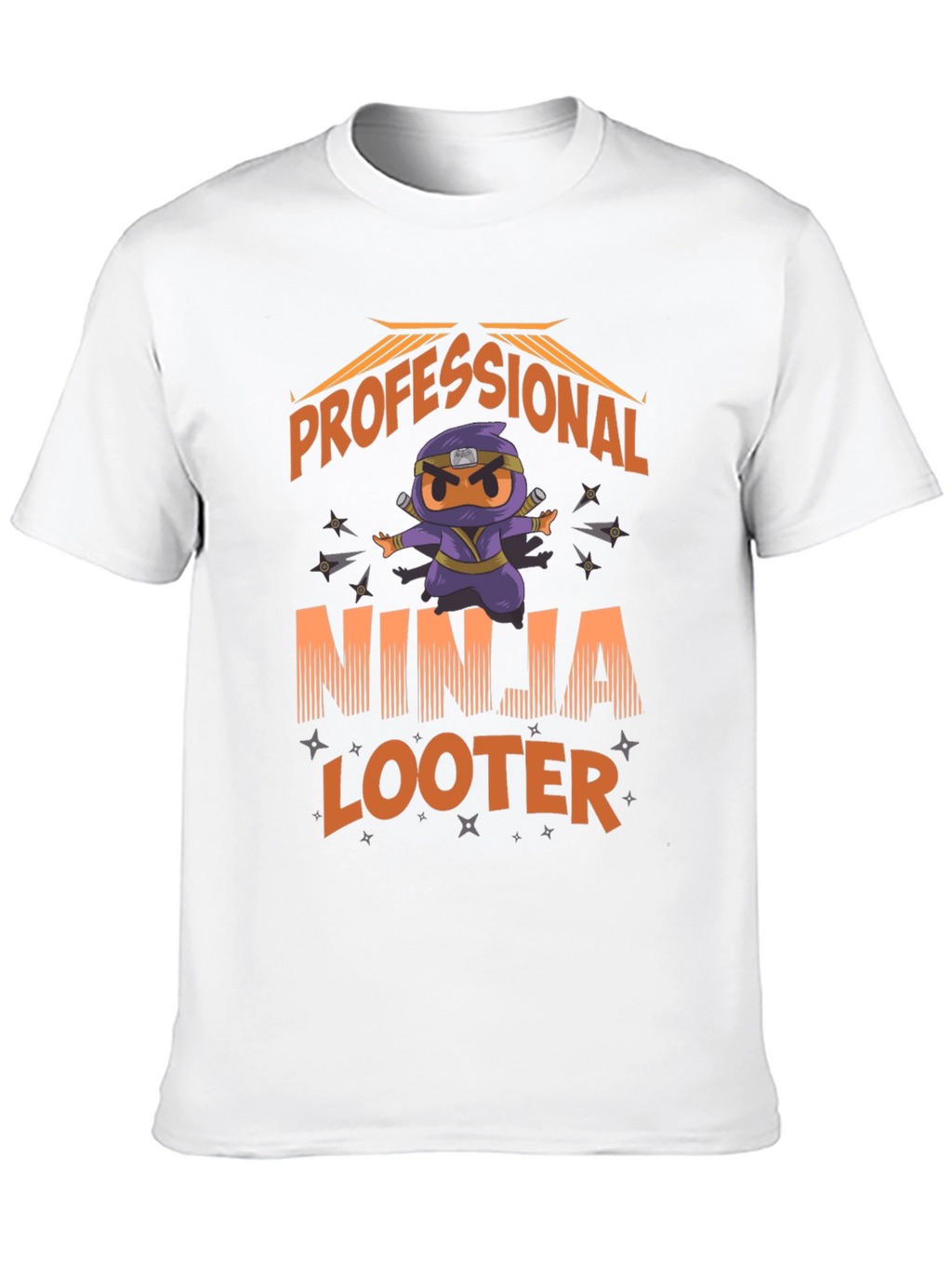 Professional Ninja Looter Funny Graphic T-Shirt
