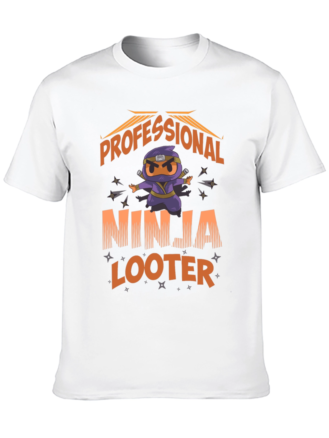 Professional Ninja Looter Funny Graphic T-Shirt