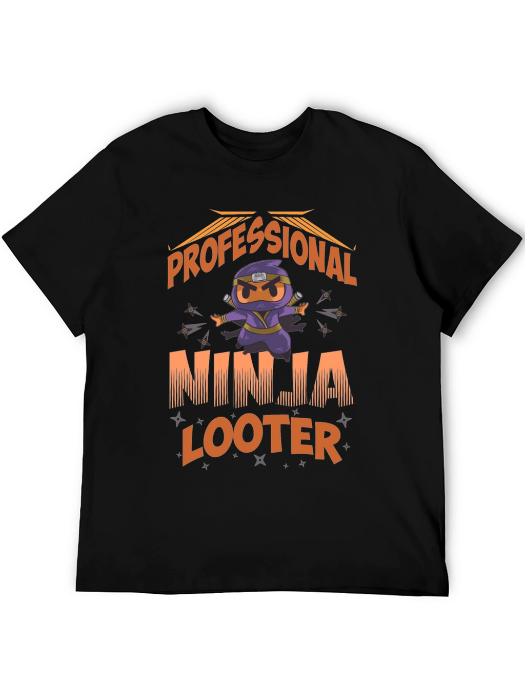 Professional Ninja Looter Funny Graphic T-Shirt