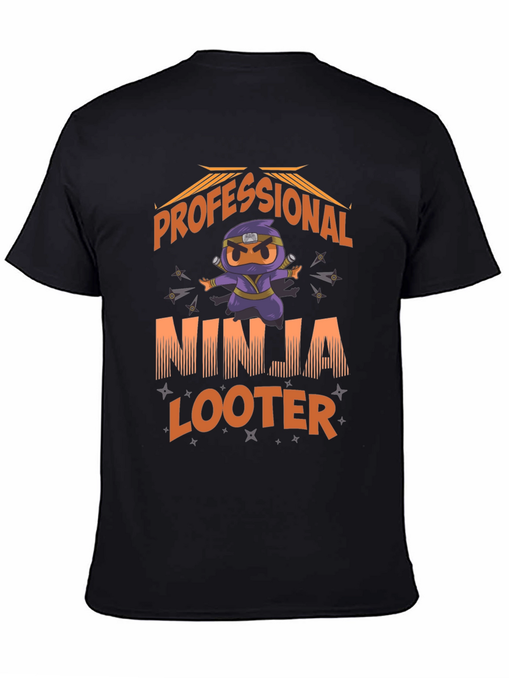 Professional Ninja Looter Funny Graphic T-Shirt
