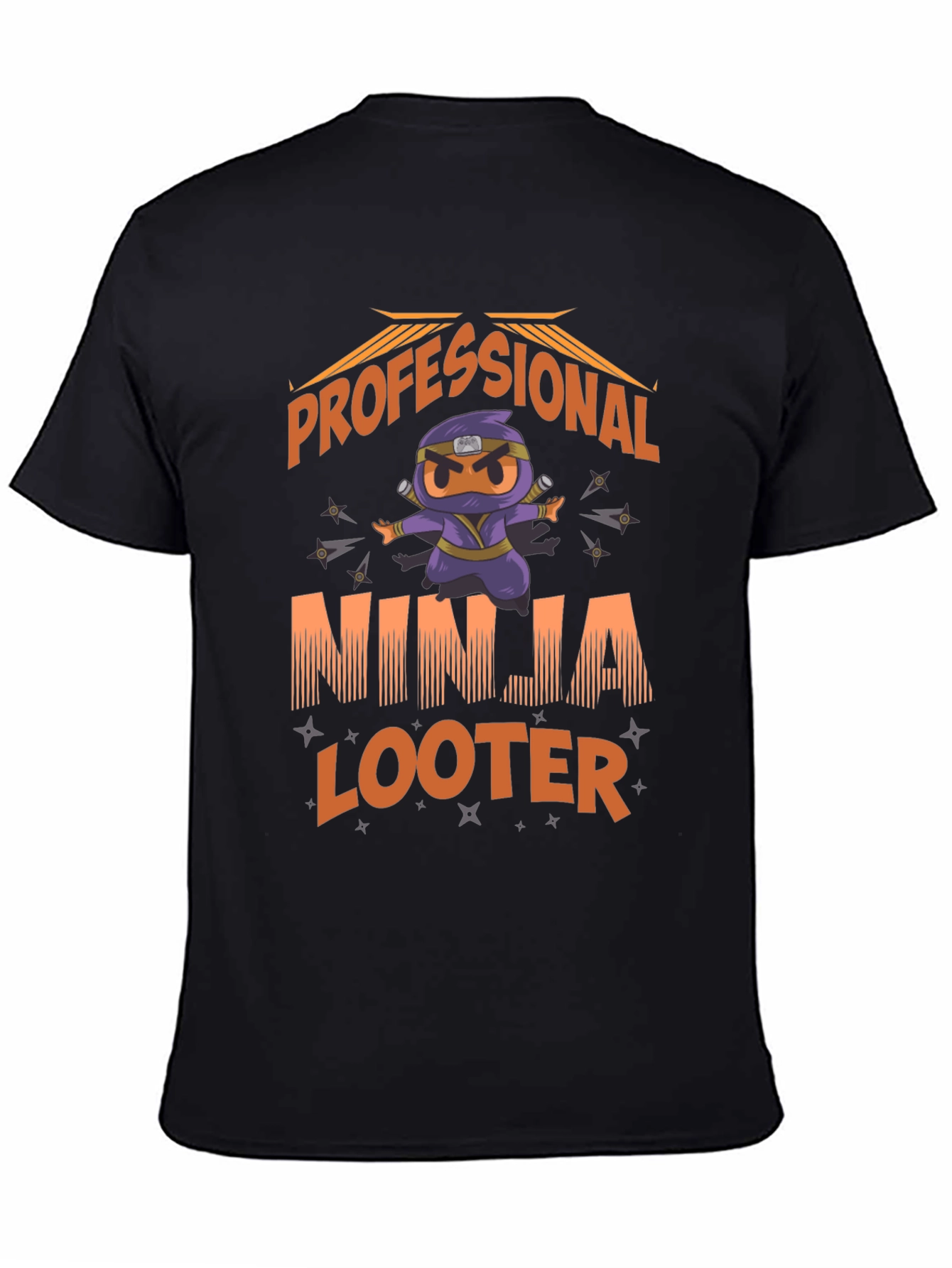 Professional Ninja Looter Funny Graphic T-Shirt