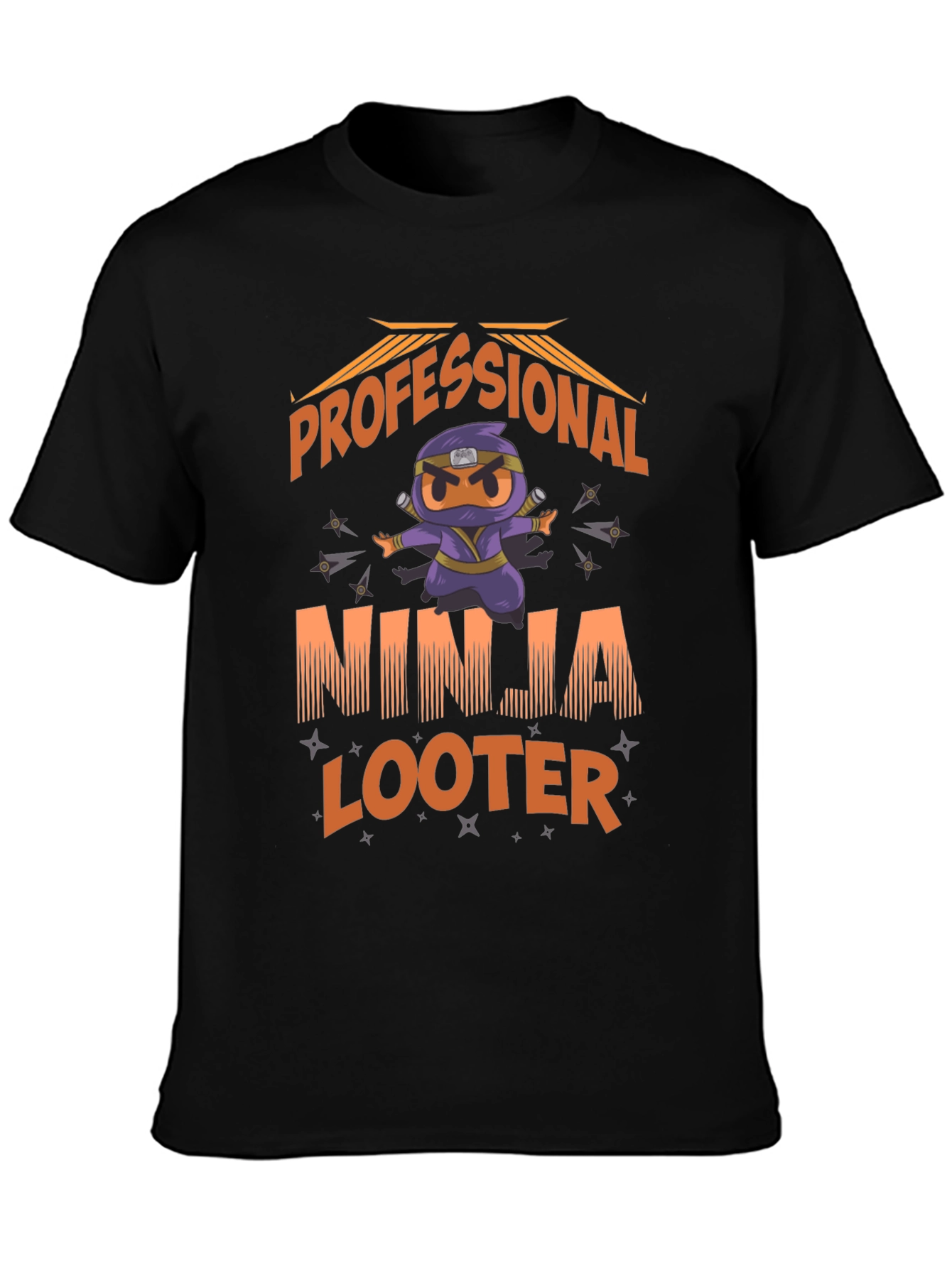Professional Ninja Looter Funny Graphic T-Shirt