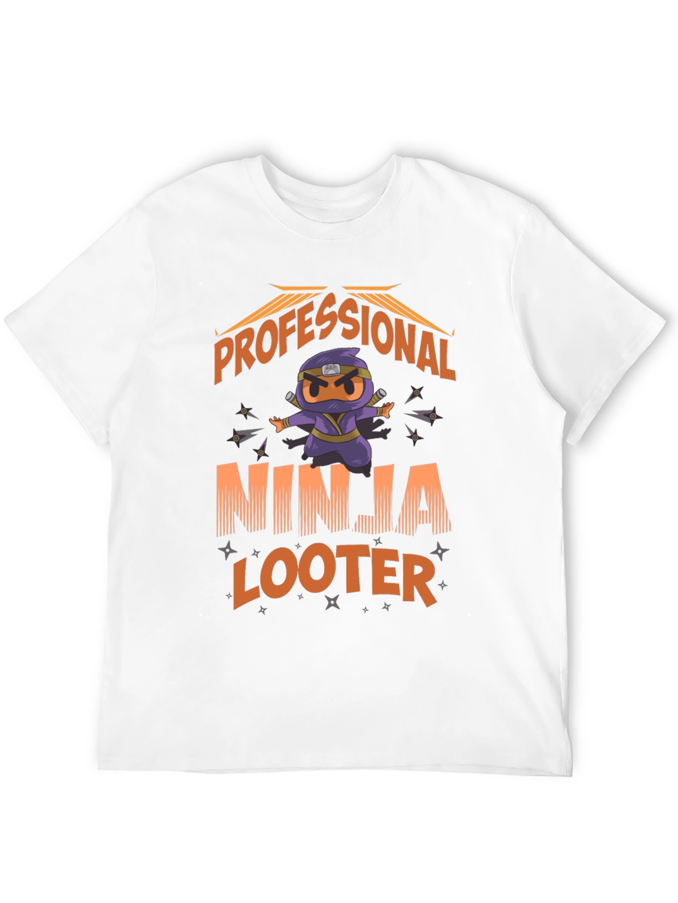 Professional Ninja Looter Funny Graphic T-Shirt