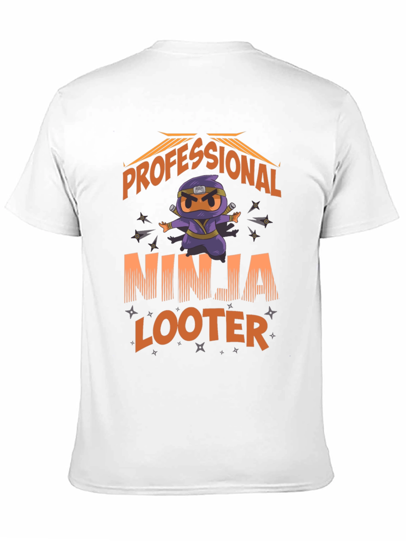 Professional Ninja Looter Funny Graphic T-Shirt