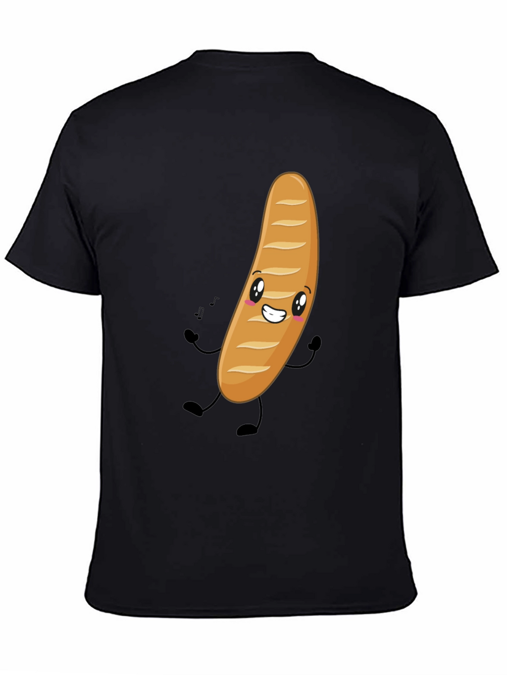 Funny Bread Cartoon Graphic T-Shirt