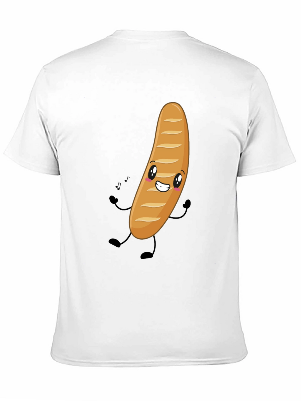 Funny Bread Cartoon Graphic T-Shirt