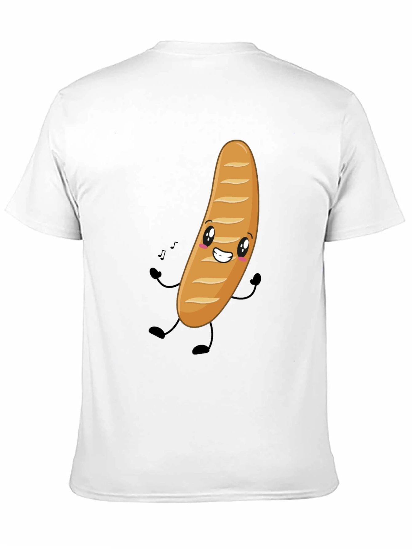 Funny Bread Cartoon Graphic T-Shirt
