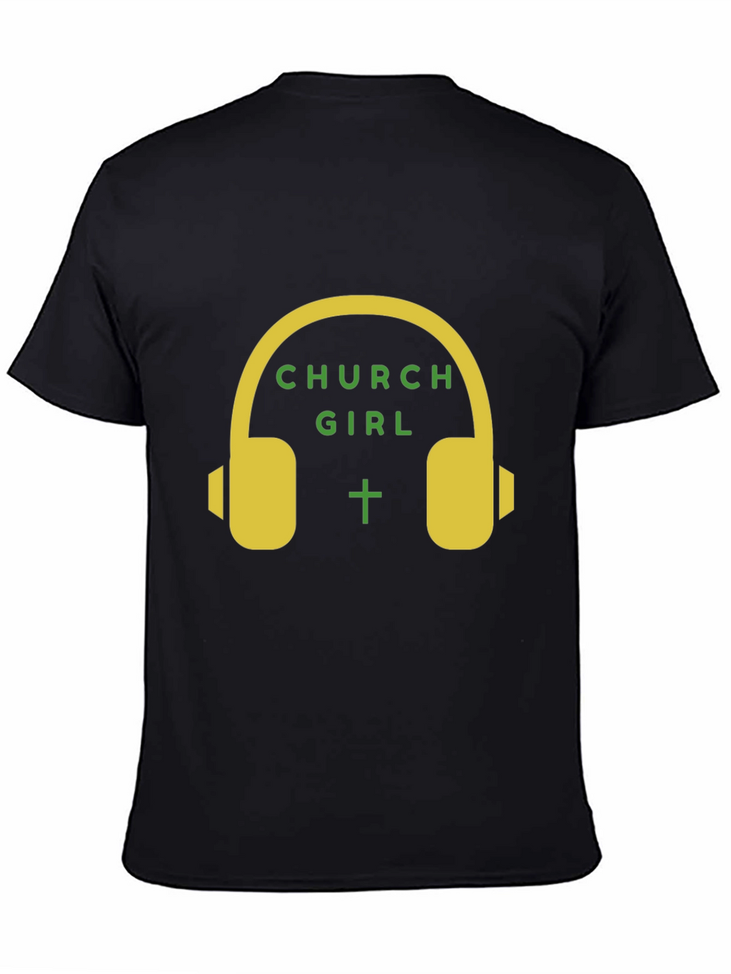 Church Girl Headphone Graphic T-Shirt