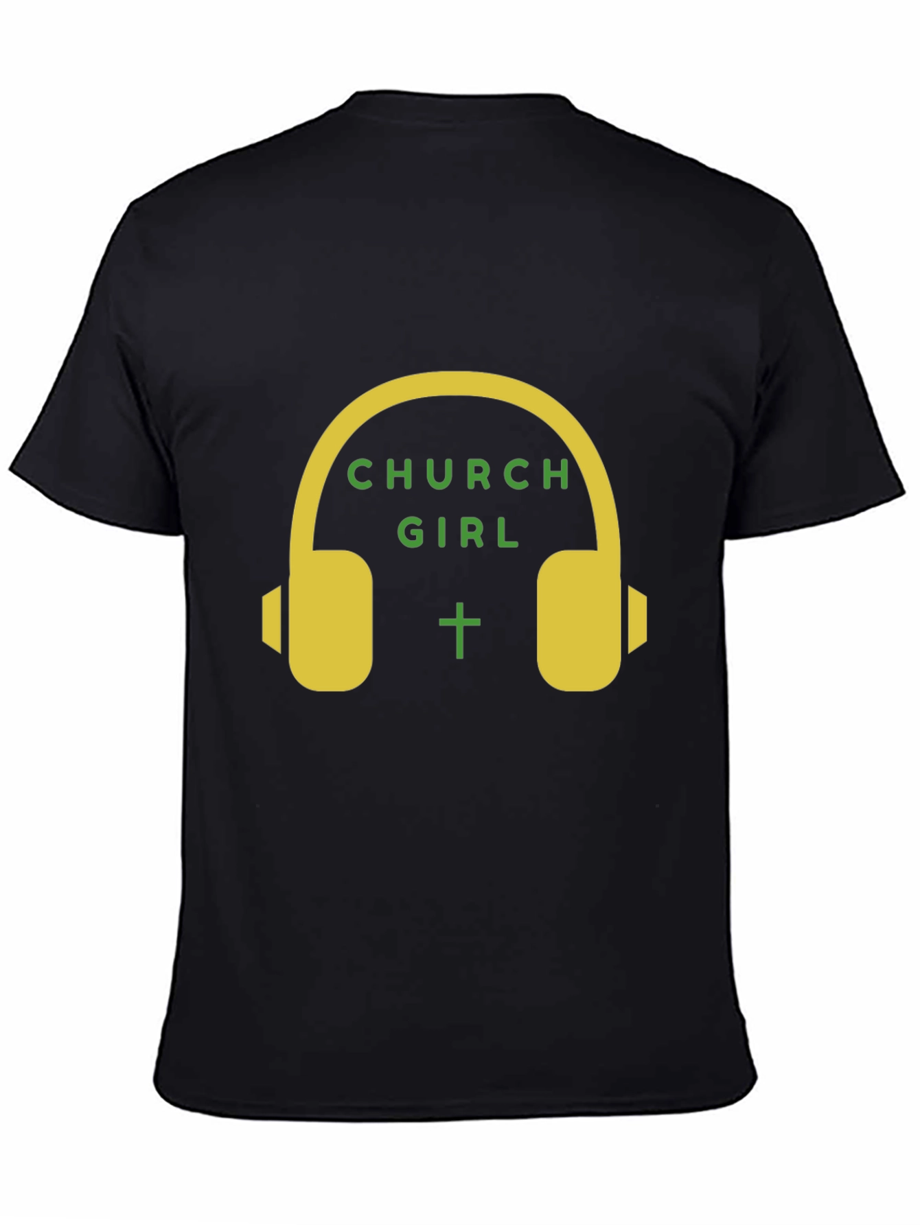 Church Girl Headphone Graphic T-Shirt
