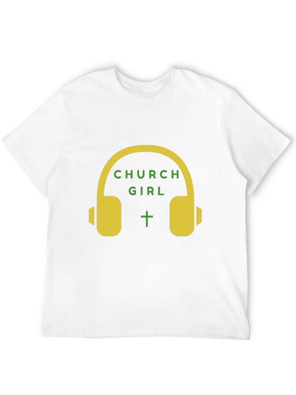 Church Girl Headphone Graphic T-Shirt