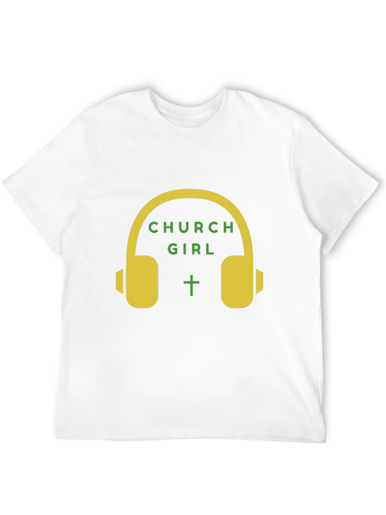 Church Girl Headphone Graphic T-Shirt