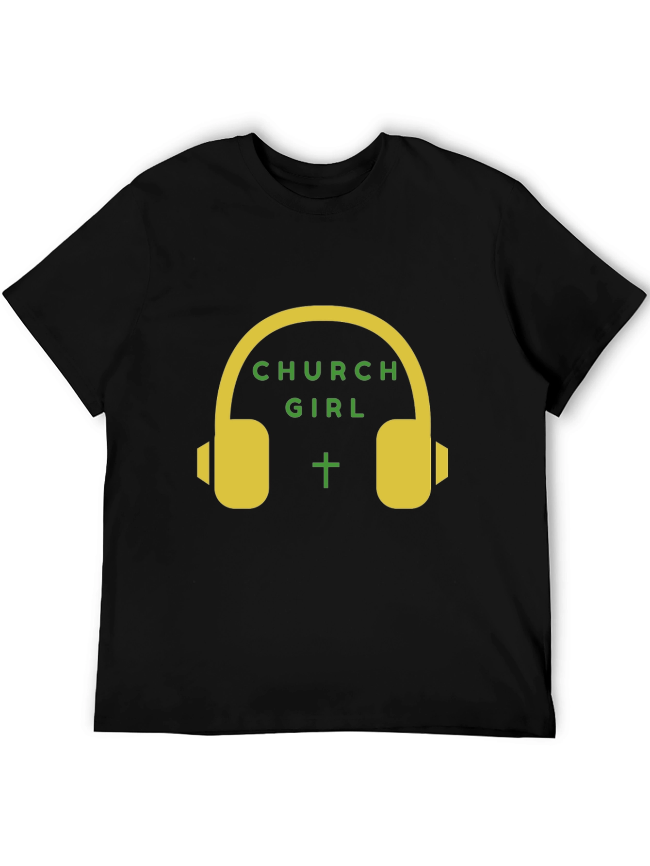 Church Girl Headphone Graphic T-Shirt
