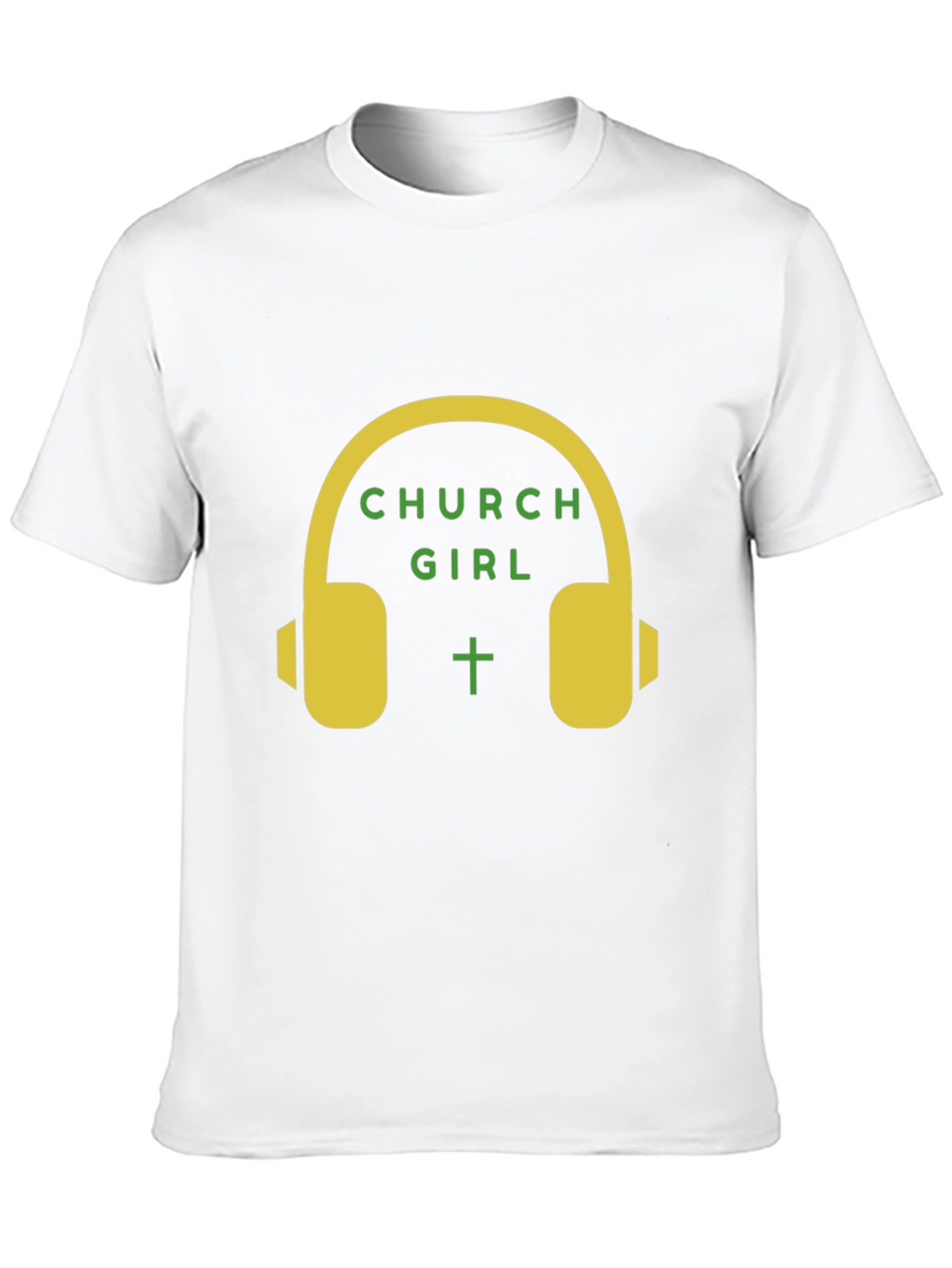 Church Girl Headphone Graphic T-Shirt