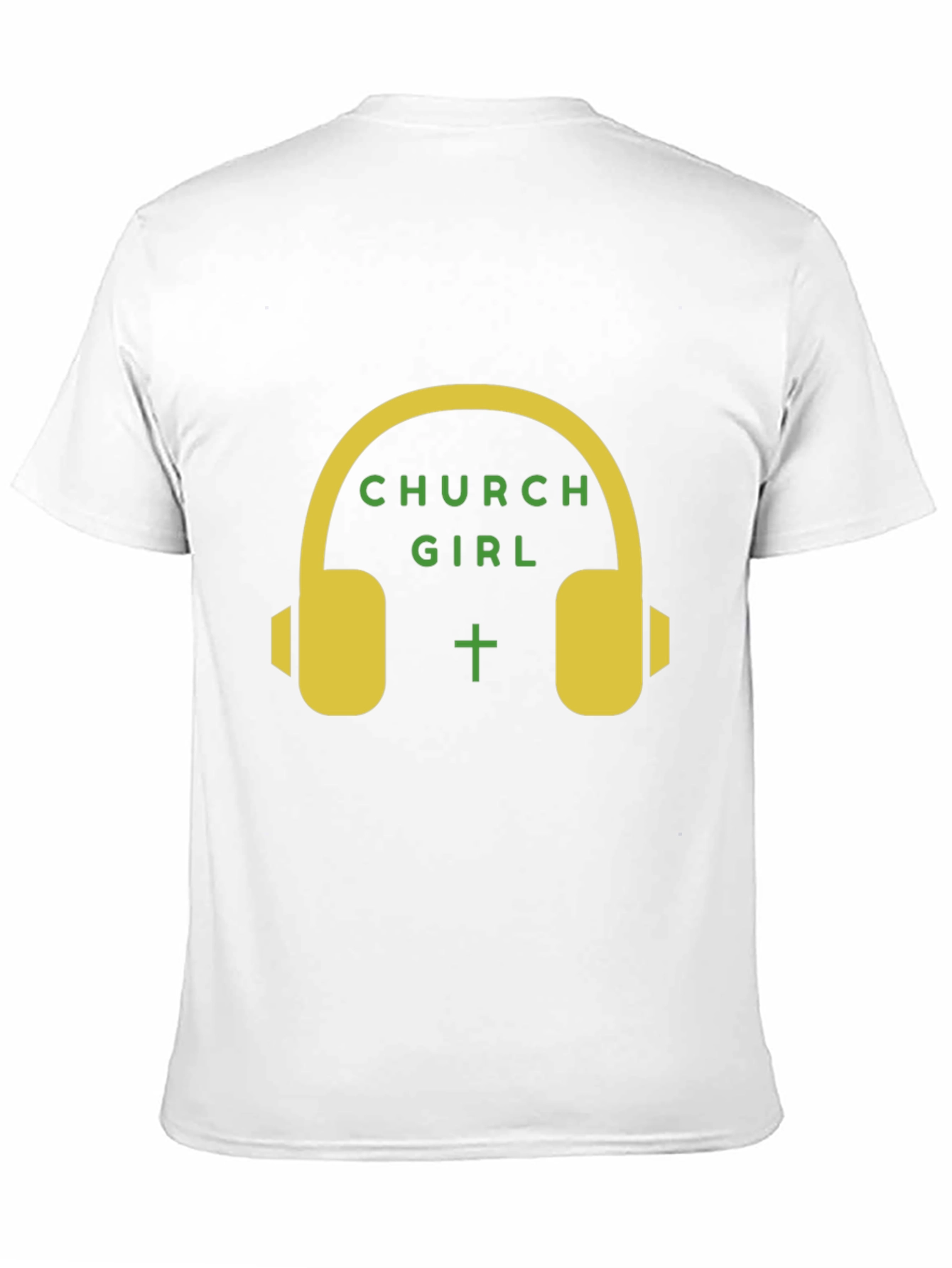 Church Girl Headphone Graphic T-Shirt