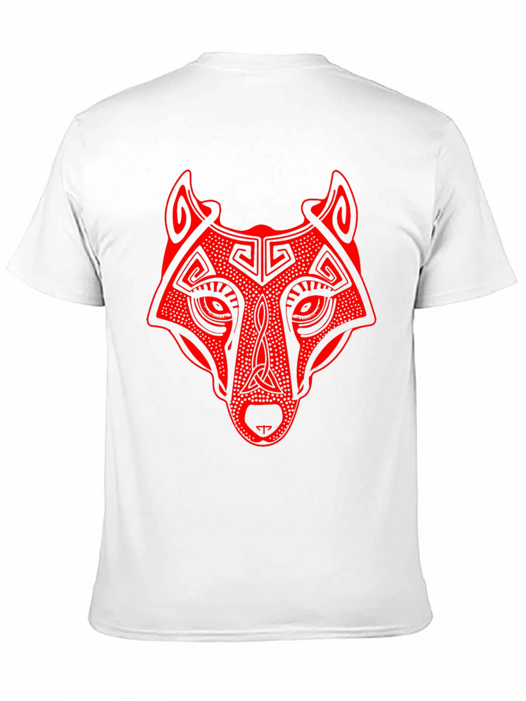 Wolf Graphic Print Tee - Black