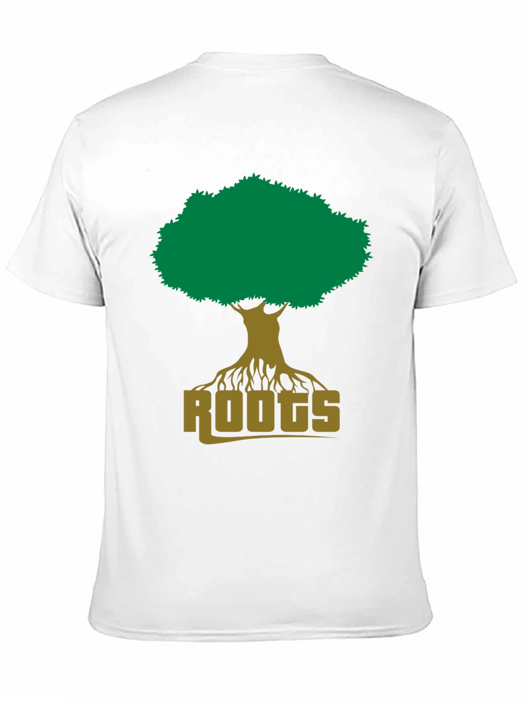 Roots Tree Graphic Tee - Black Cotton T-Shirt