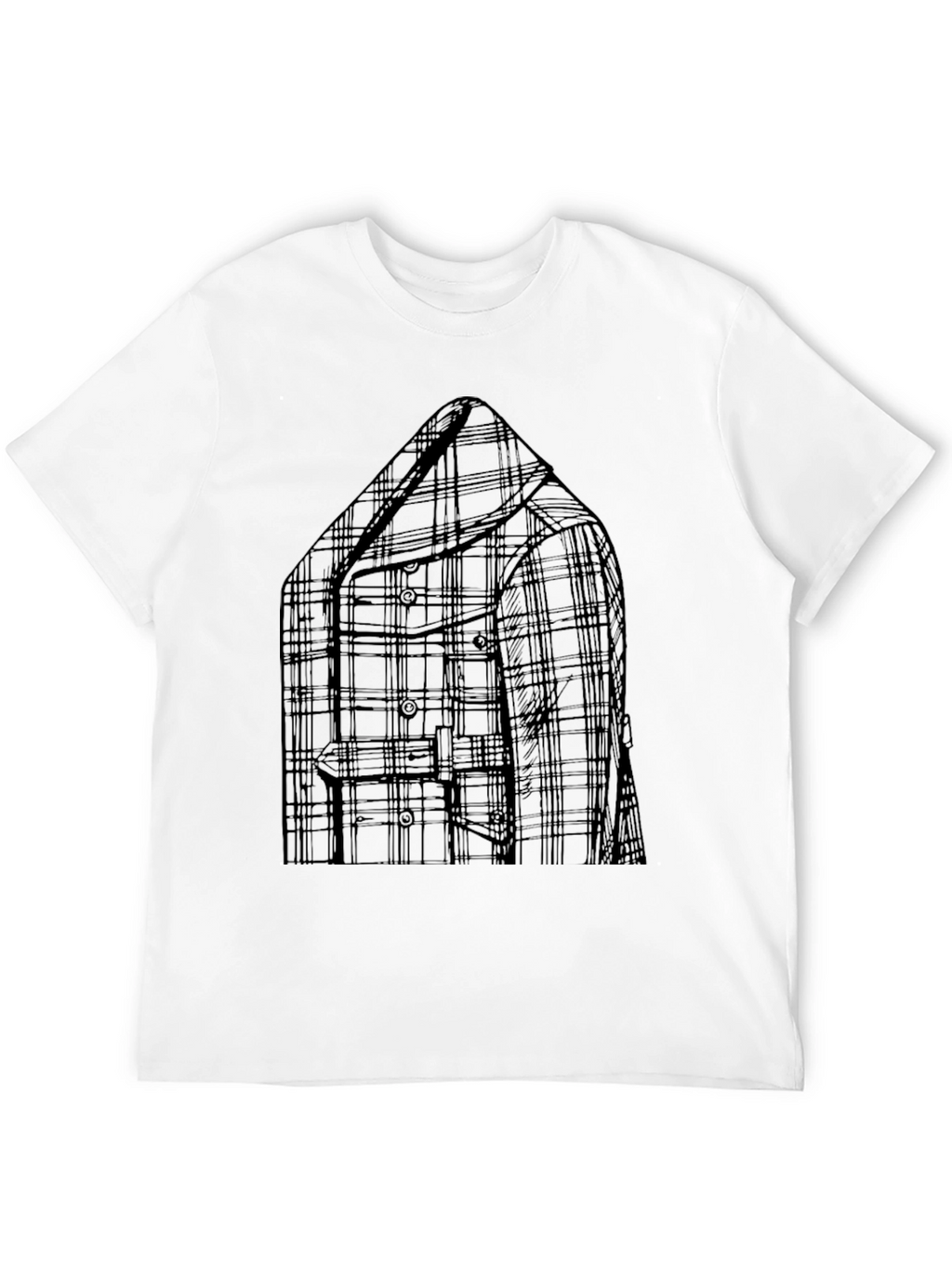 Plaid Blazer Graphic T-Shirt - Mens Casual Wear