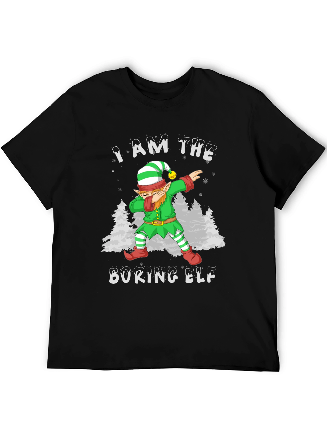 Dabbing Elf Christmas T-Shirt - I AM THE DOKING ELF