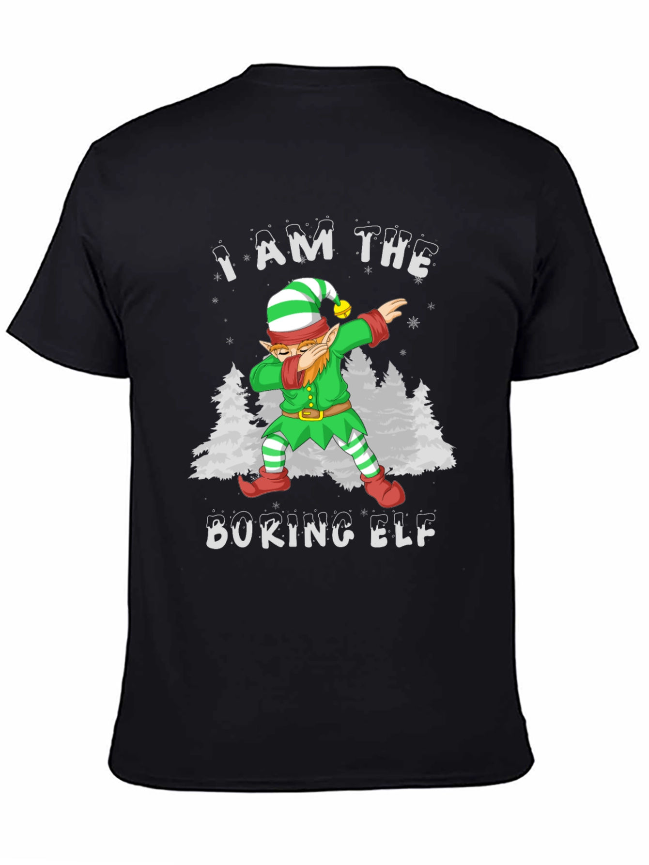 Dabbing Elf Christmas T-Shirt - I AM THE DOKING ELF