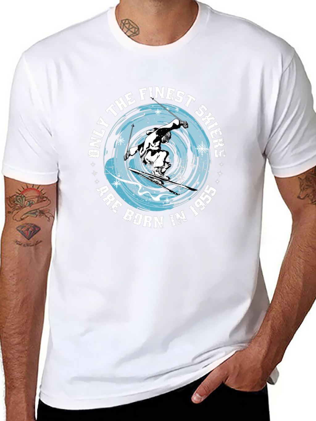 Finest Skiers Born in 1955 T-Shirt
