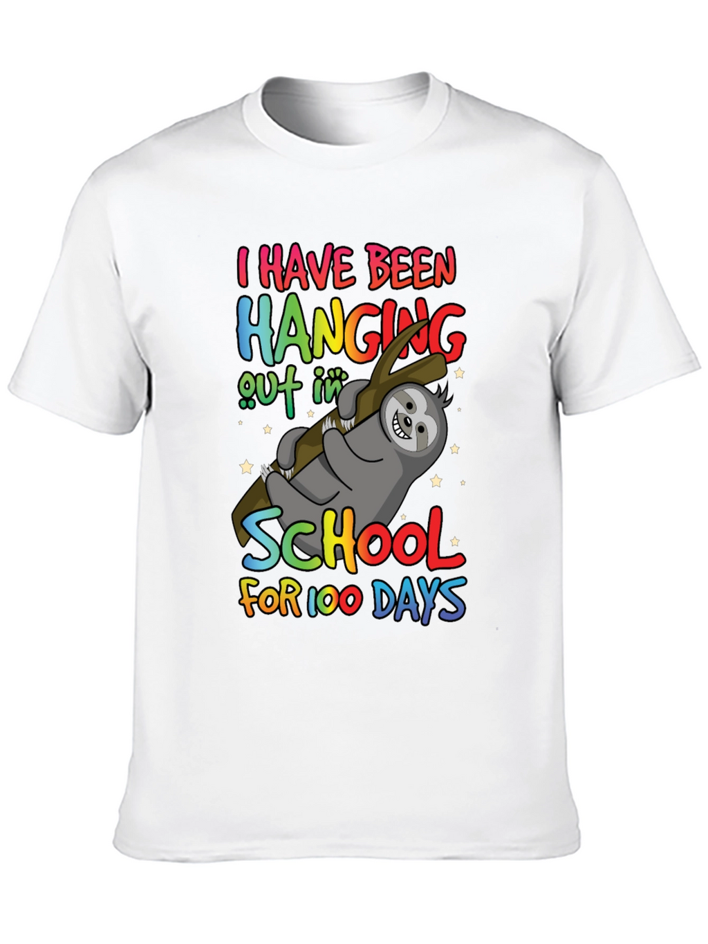 100 Days of School Sloth T-Shirt