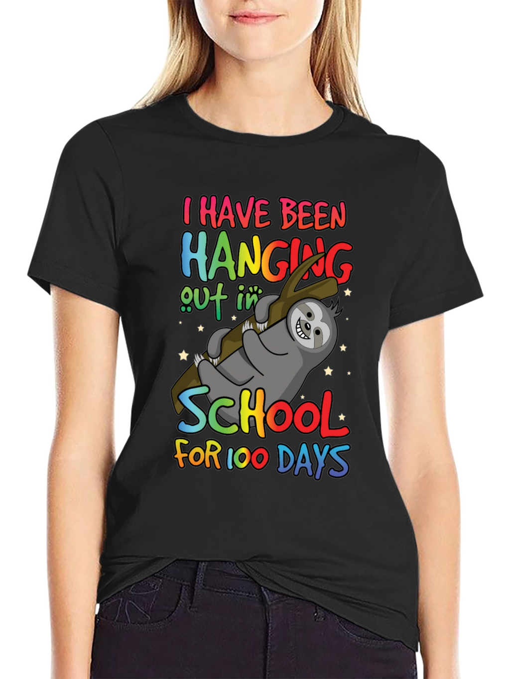 100 Days of School Sloth T-Shirt