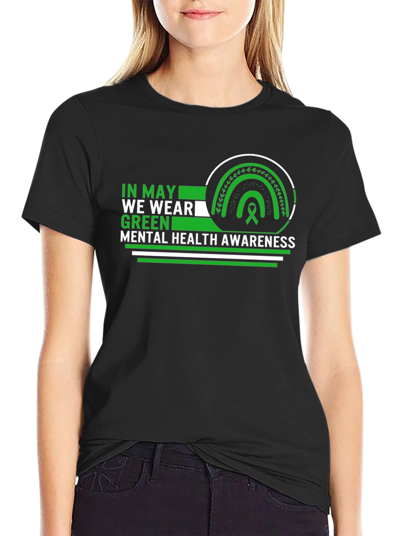 Green Mental Health Awareness T-Shirt