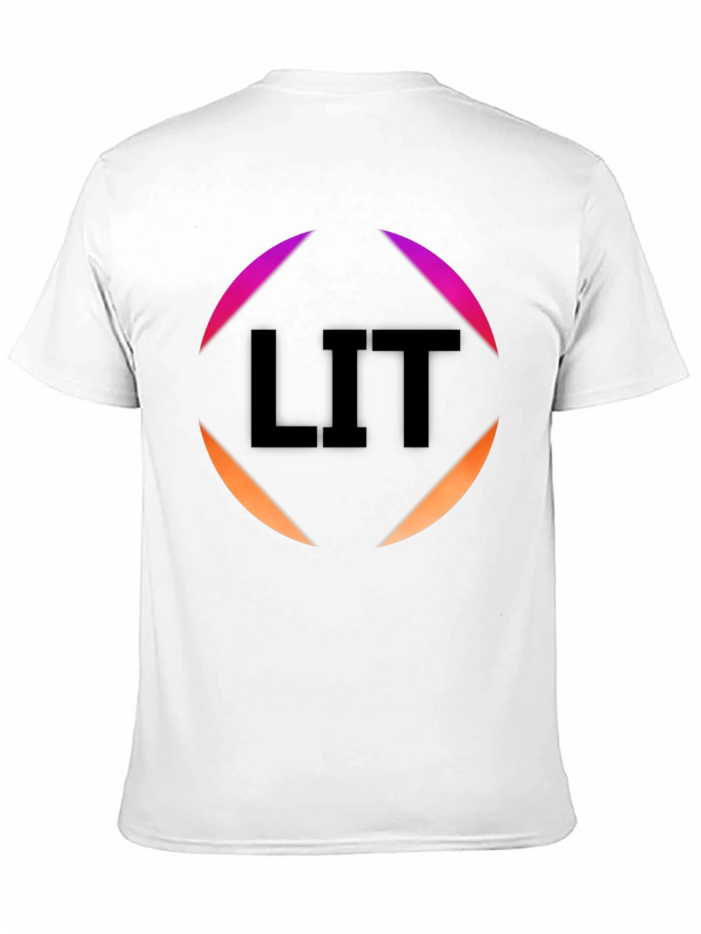 Mens Black LIT Graphic Tee - Trendy Casual Style