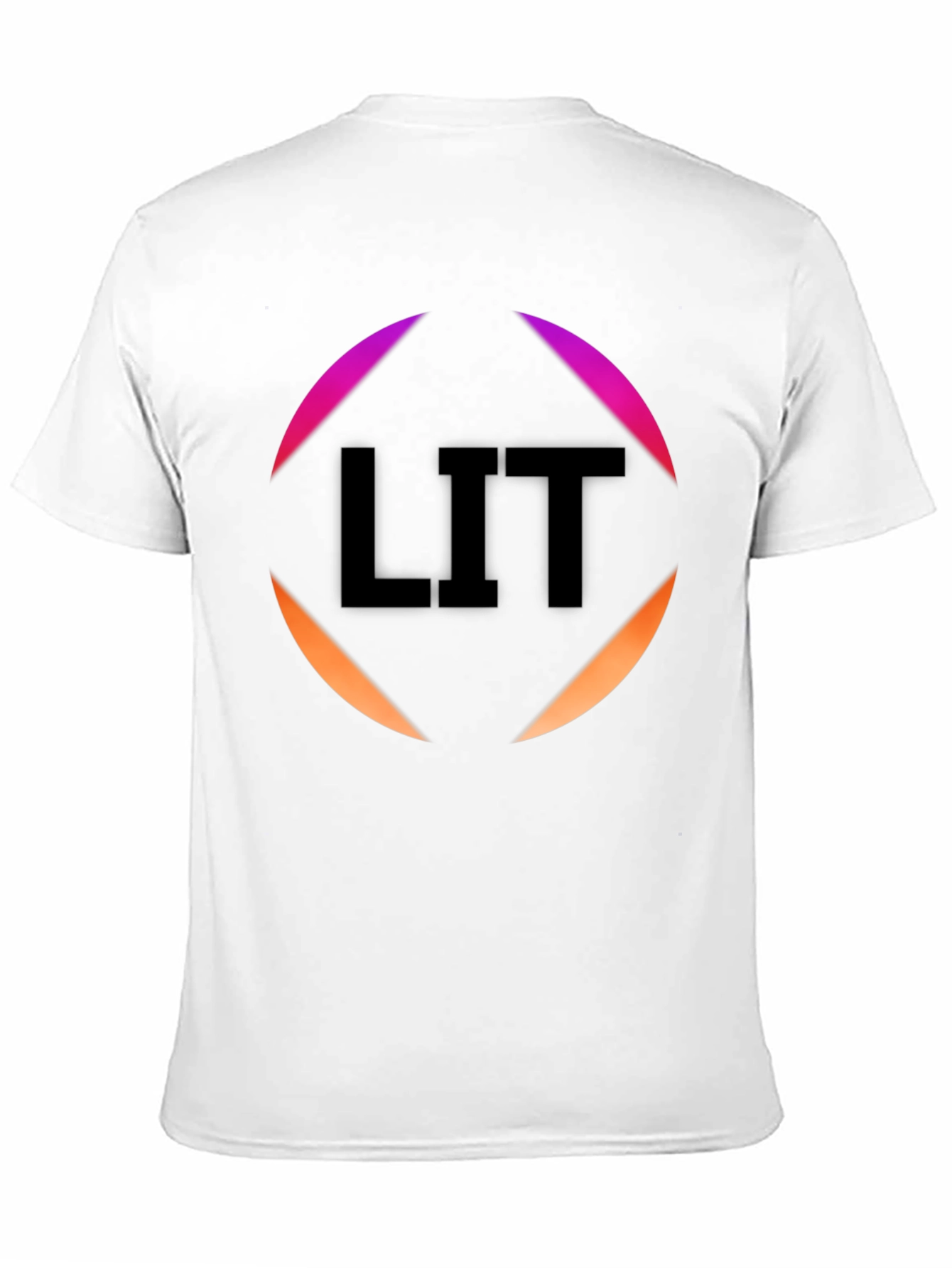 Mens Black LIT Graphic Tee - Trendy Casual Style