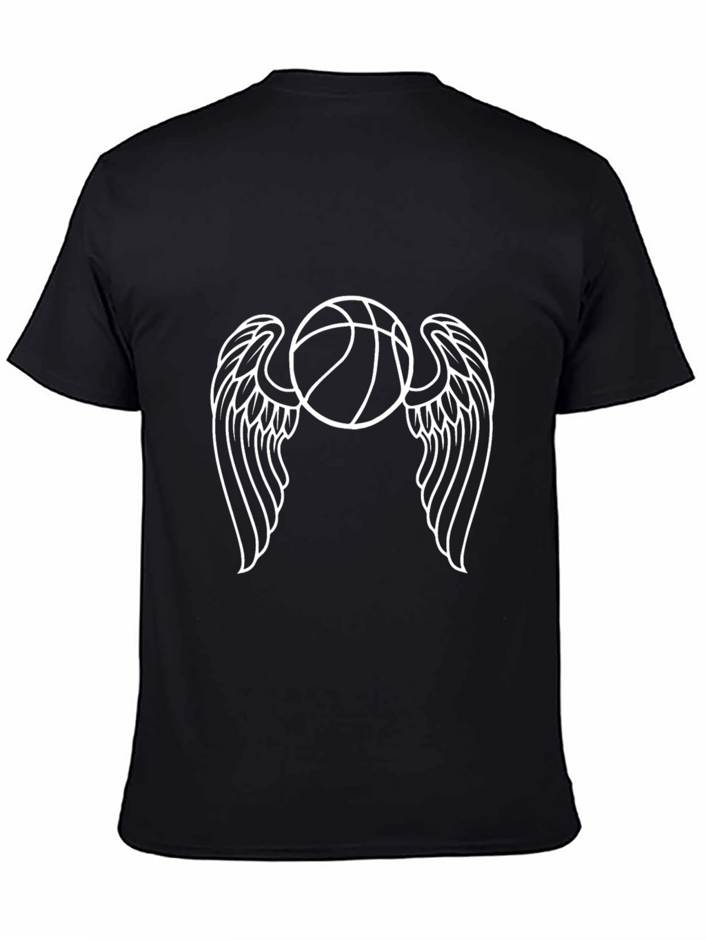 Winged Basketball Graphic T-Shirt