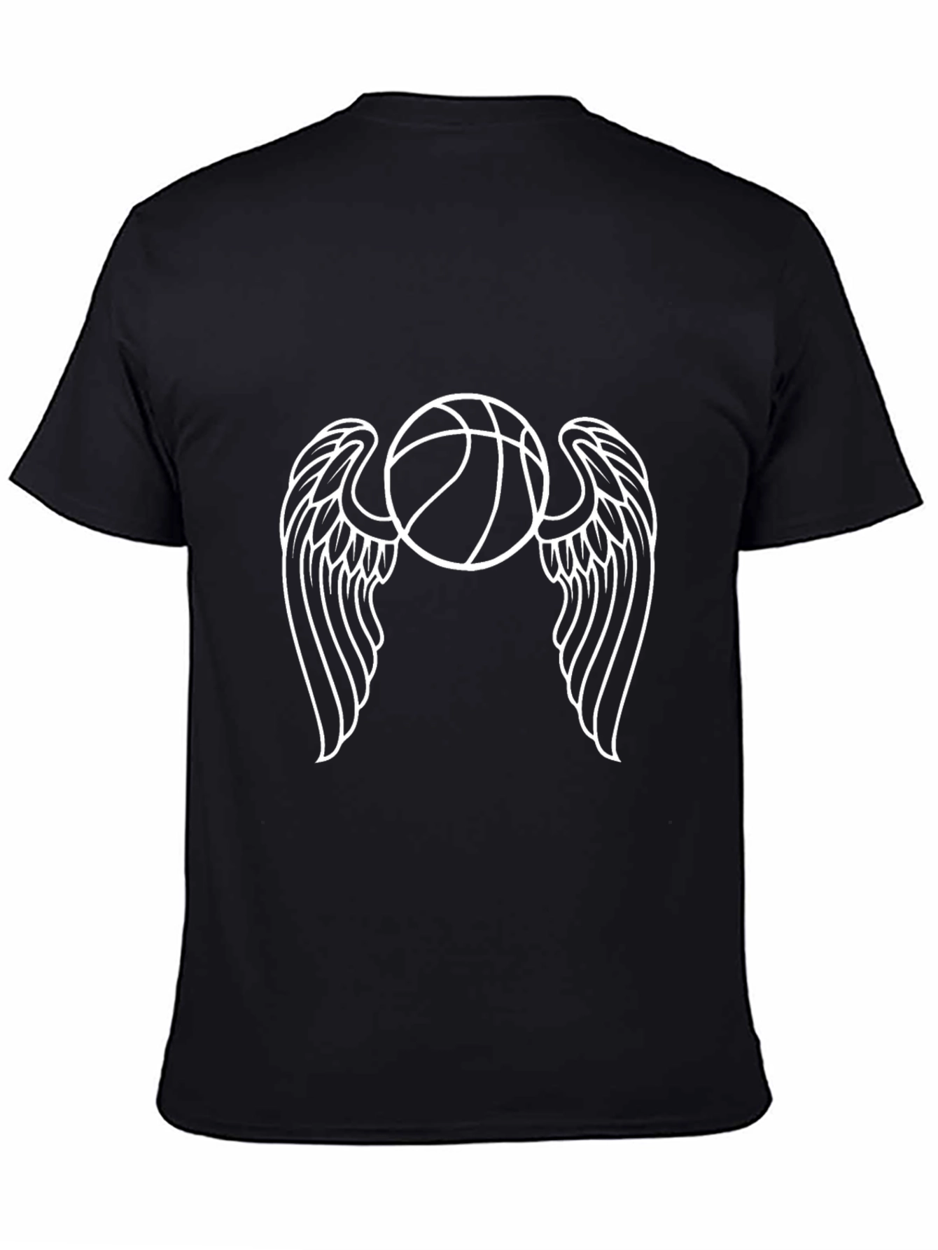 Winged Basketball Graphic T-Shirt