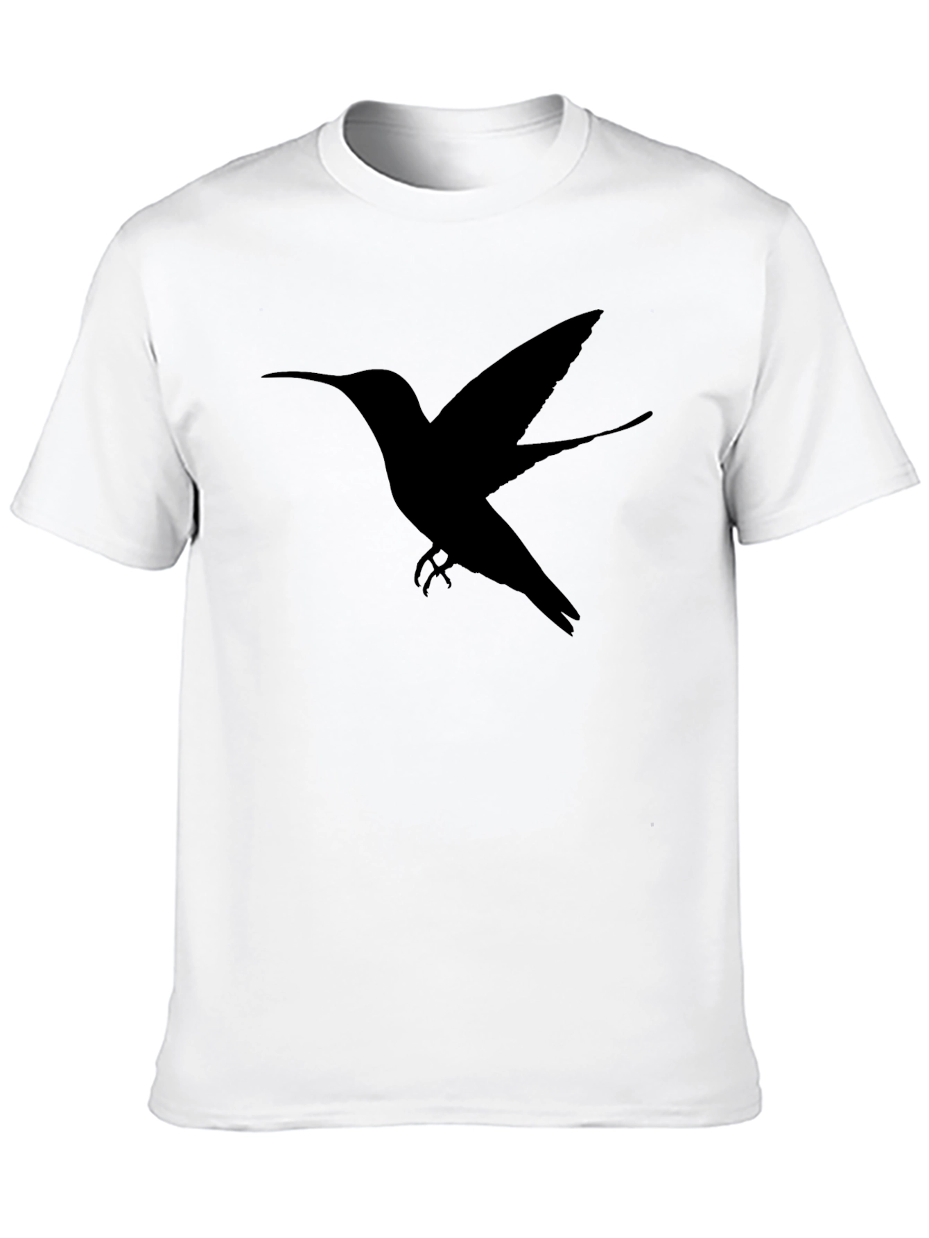 Hummingbird Silhouette Graphic Tee - Black