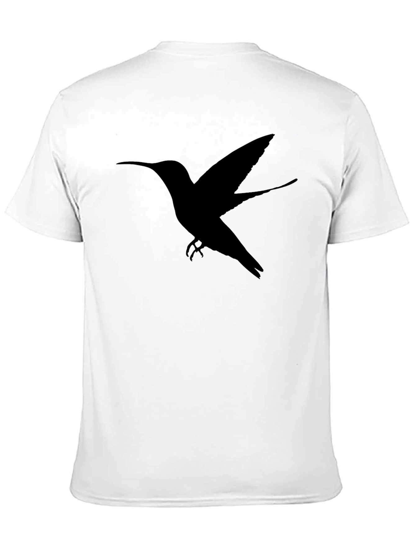 Hummingbird Silhouette Graphic Tee - Black