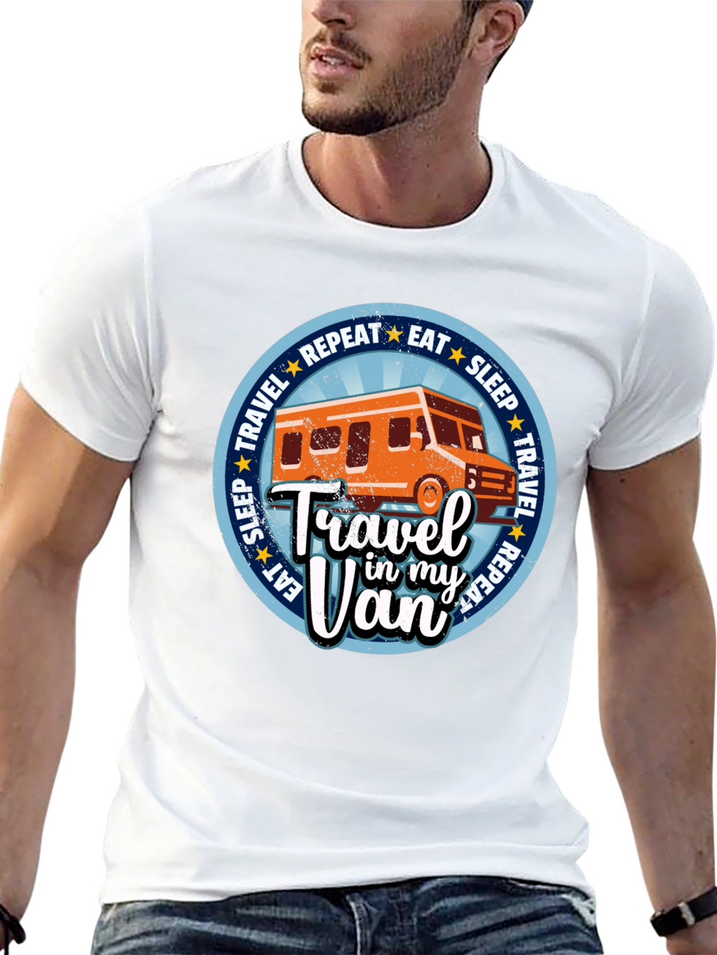 Travel in My Van Graphic Tee - Adventure Shirt