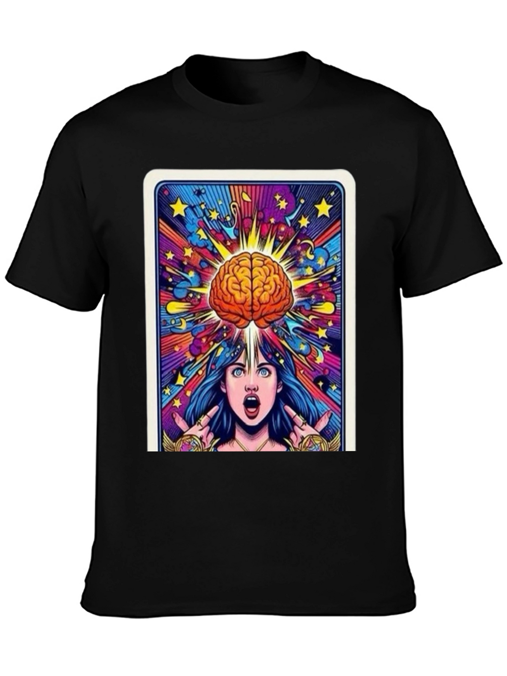 Mind Expansion Graphic Tee - Black Cotton Unisex