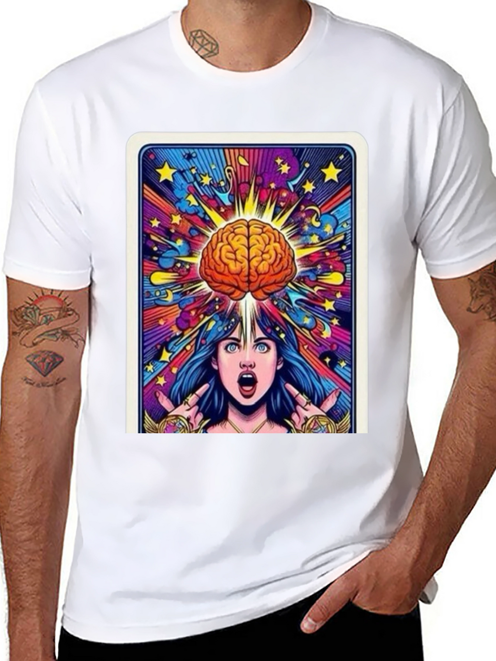 Mind Expansion Graphic Tee - Black Cotton Unisex