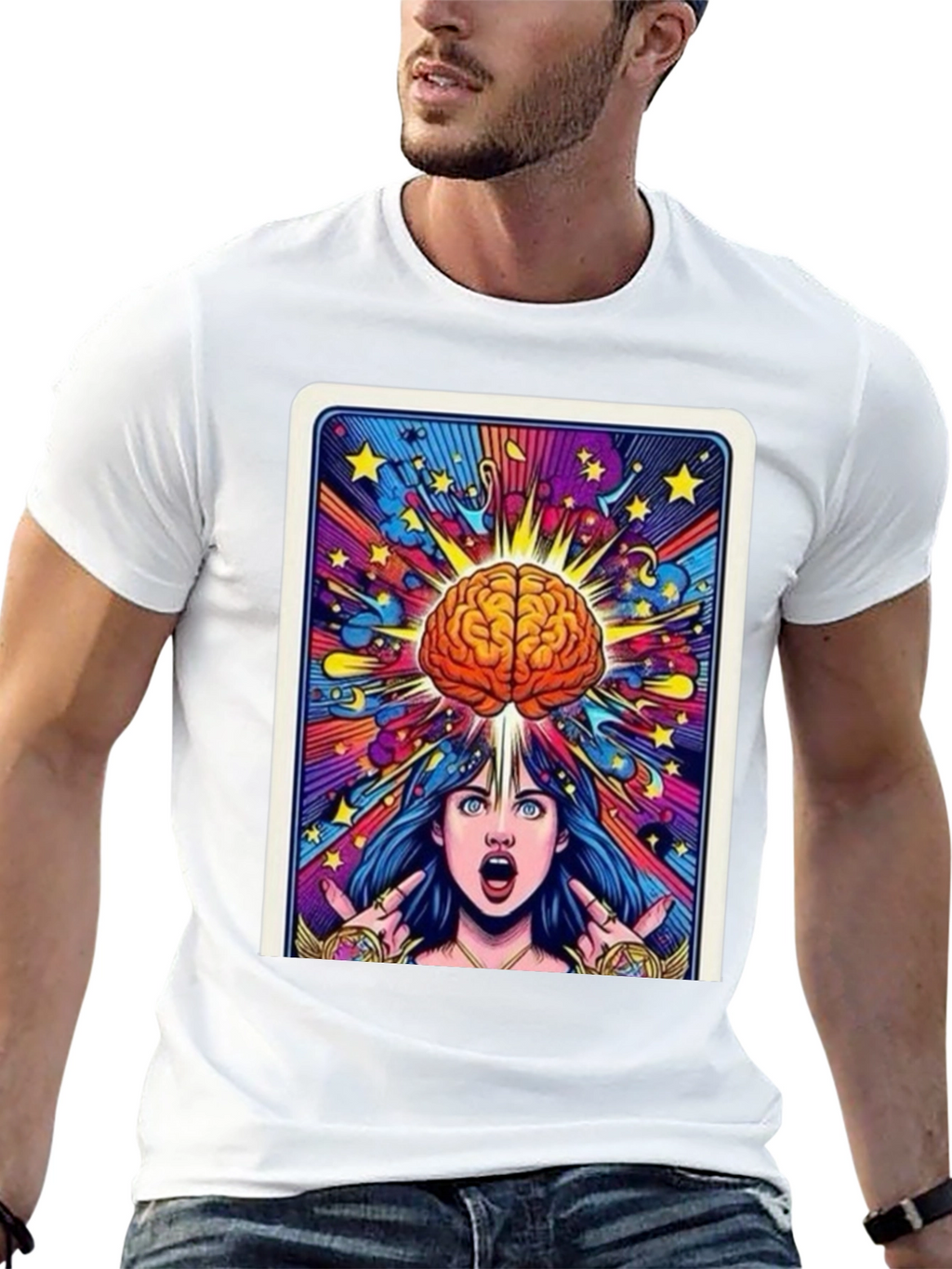 Mind Expansion Graphic Tee - Black Cotton Unisex