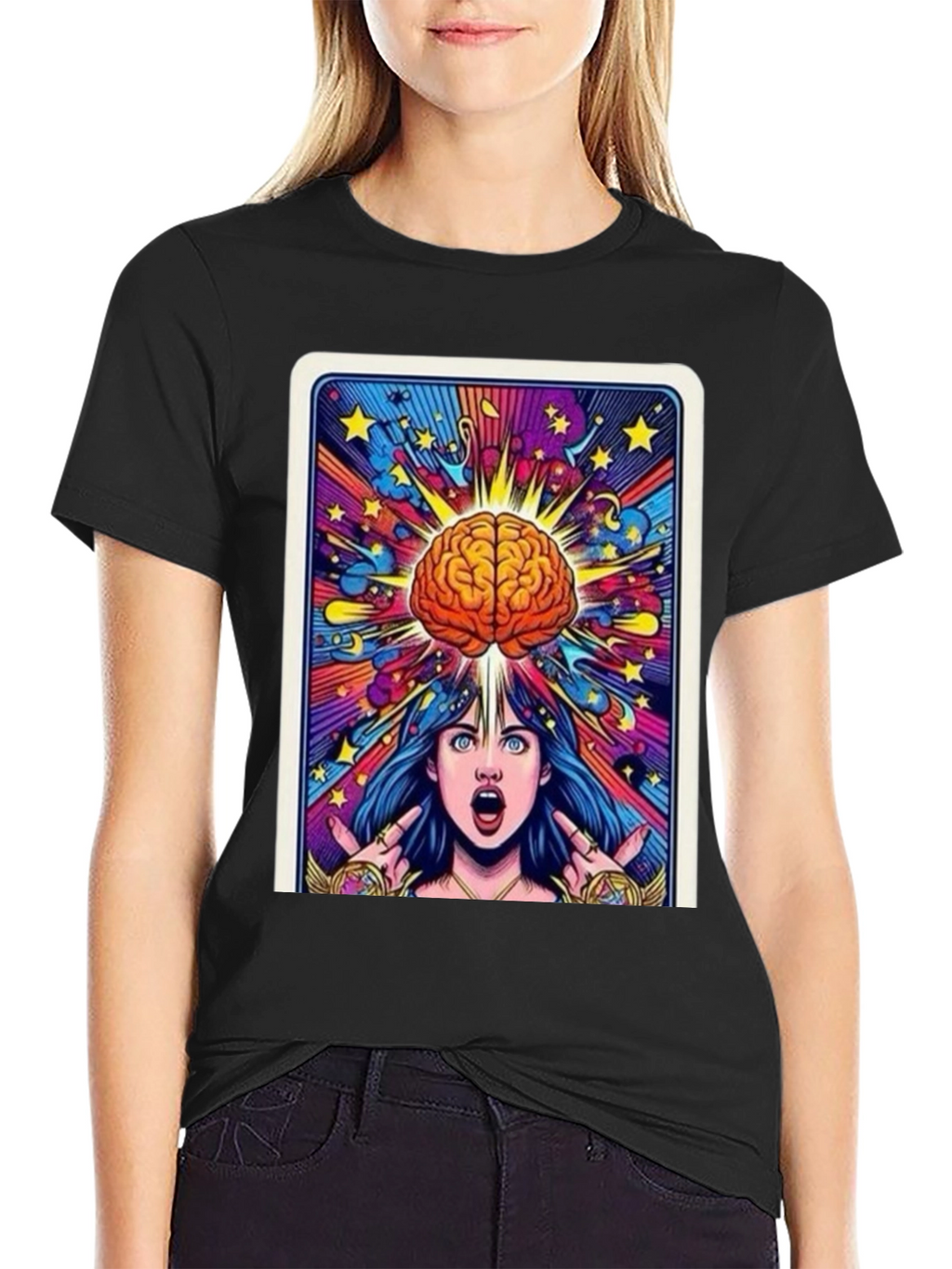 Mind Expansion Graphic Tee - Black Cotton Unisex